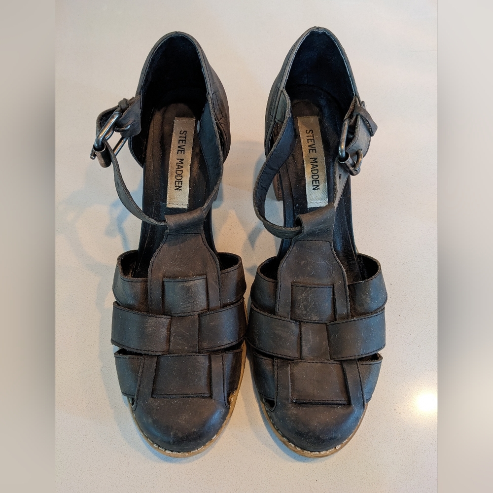 STEVE MADDEN FANNIEE Fisherman Sandal Heels